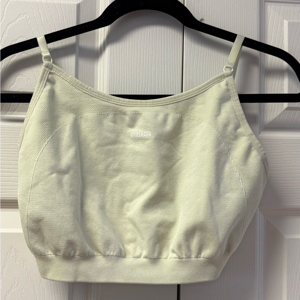 Gymshark Pale Green Seamless Crop Sports Bra